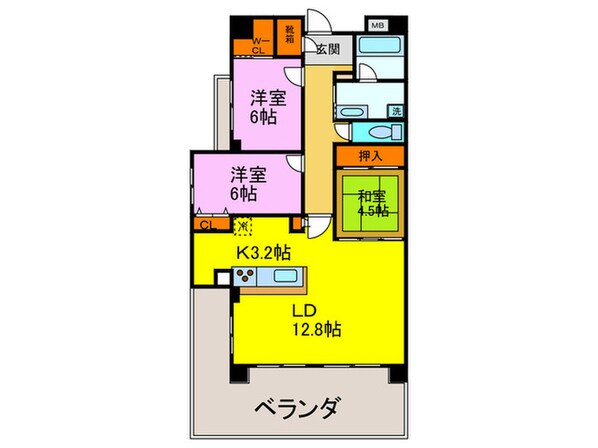 インペリアル鳳の物件間取画像